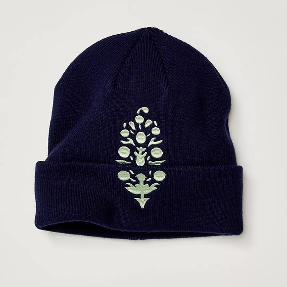 FP Movement Iconic Buti Beanie - Navy/Mint - Picture 3 of 4